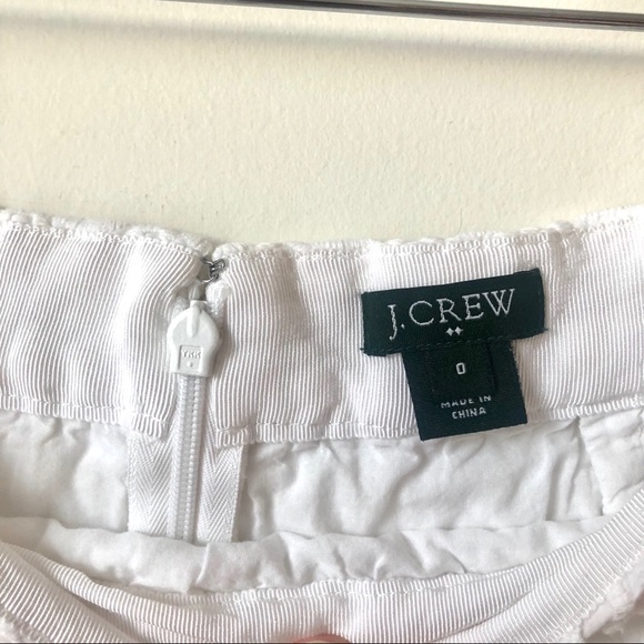 J. Crew Eyelet Embroidered Pencil Mini Skirt 0 - Picture 4 of 4